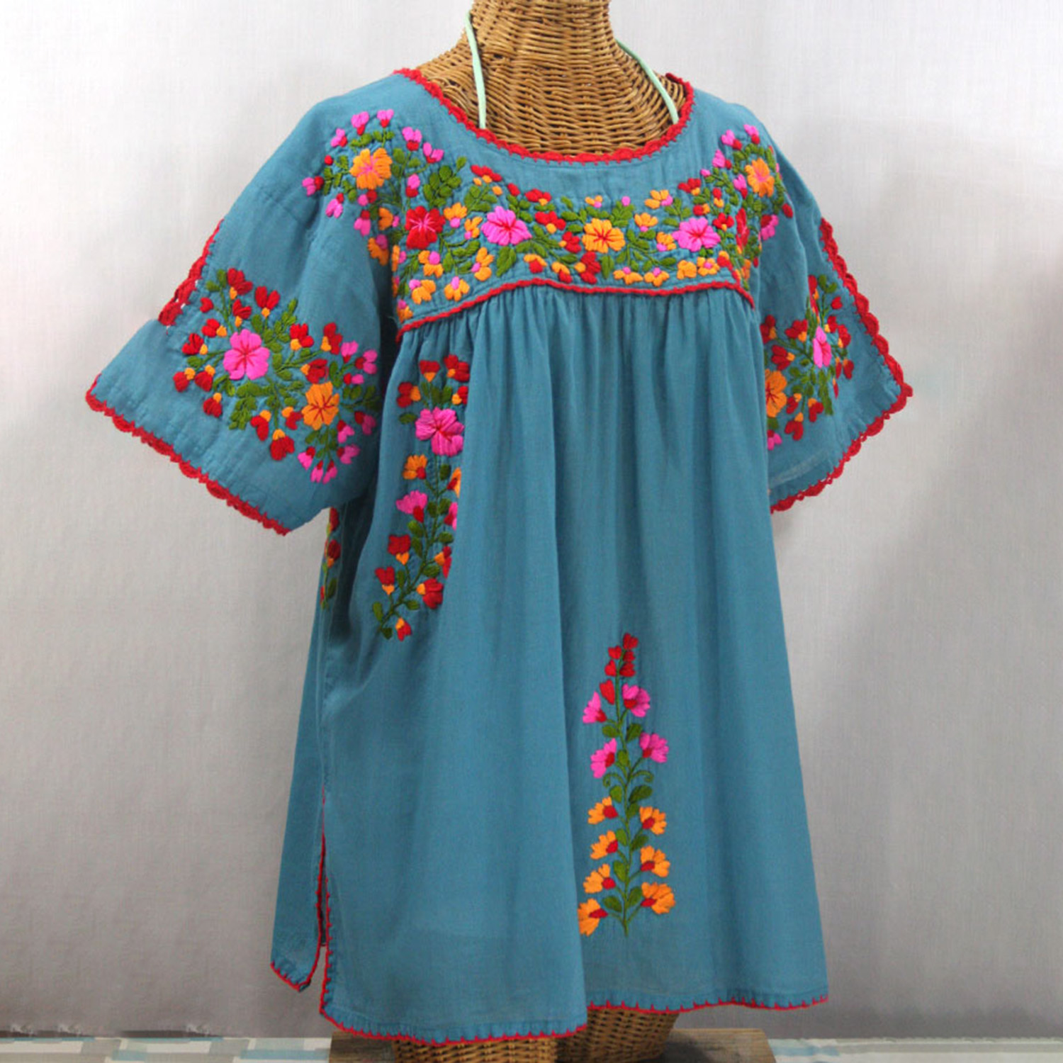 Mexican Ethnic Print Casual Short-sleeved Shirt
