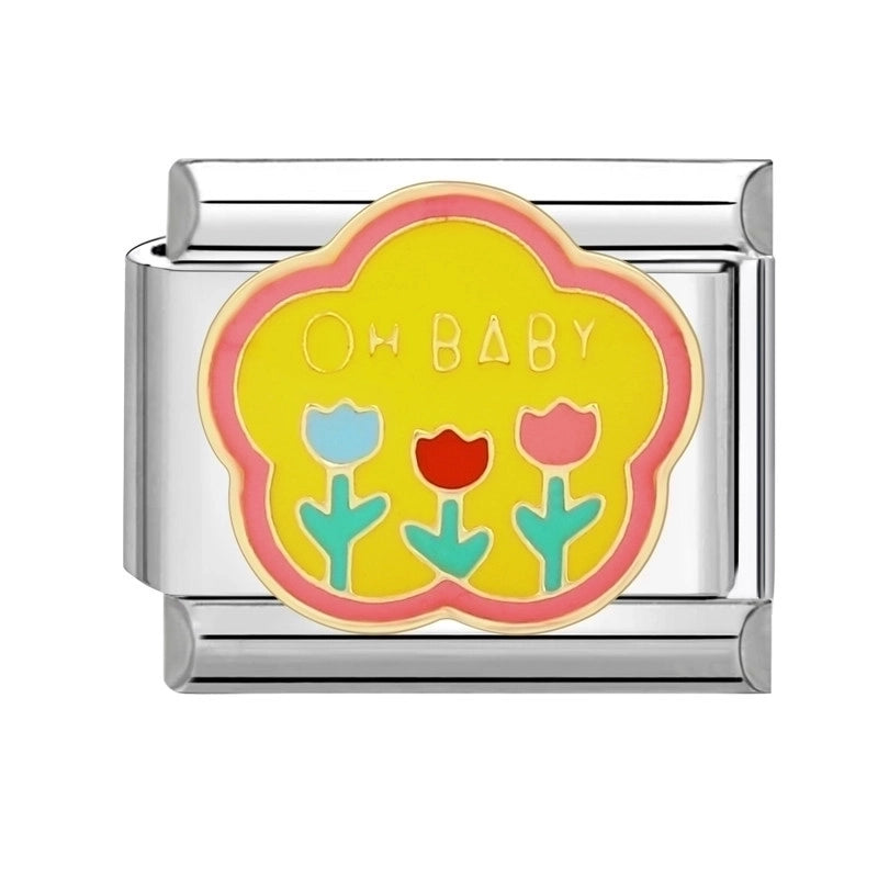 Italian Module Handmade Creative Cartoon Dripping DIY Light Luxury Personalized Fashionable  Bracelet Accessories