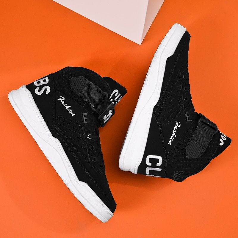 Qjong High Top Men Shoes Sneakers Designer Sneakers Man Vulcanized Shoes Men White Shoes Trekking Shoes Male Trainers 2021 Autumn