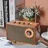 Retro Radio Speaker Wireless Portable FM Radio Receiver for Home Outdoor Travel