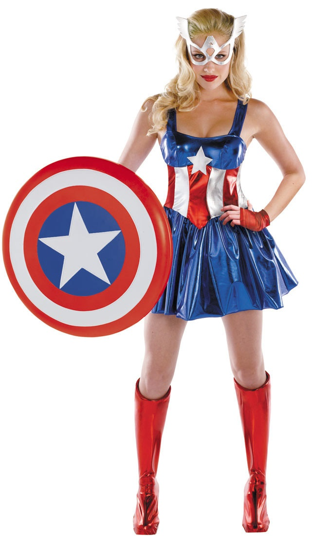 The Avengers Captain America Dress Costume Halloween Cosplay