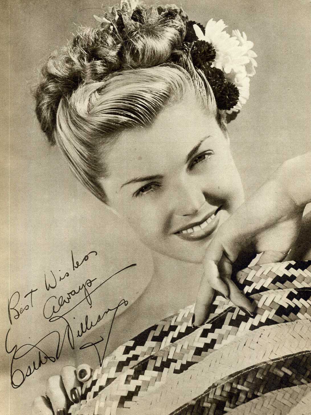 ESTHER WILLIAMS Signed Photo Poster paintinggraph - Beautiful Film Actress - Preprint