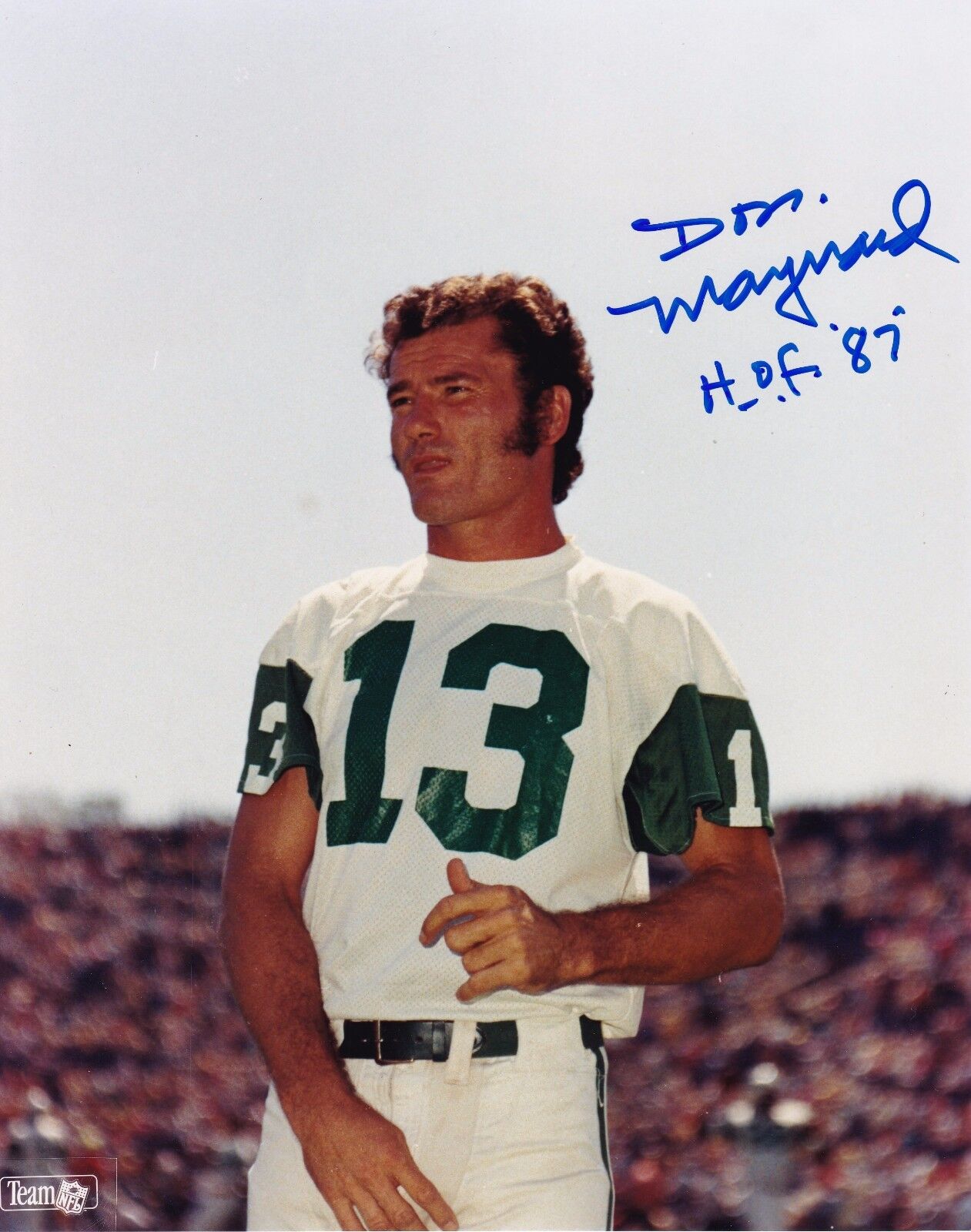 Don Maynard autographed 8x10 New York Jets #1HOF