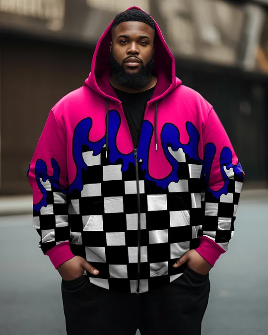 Hip-hop Zip-up Hoodie