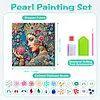 Diamond Painting-DIY Special Shaped Drill Colorful Woman with Frame(29x29cm)