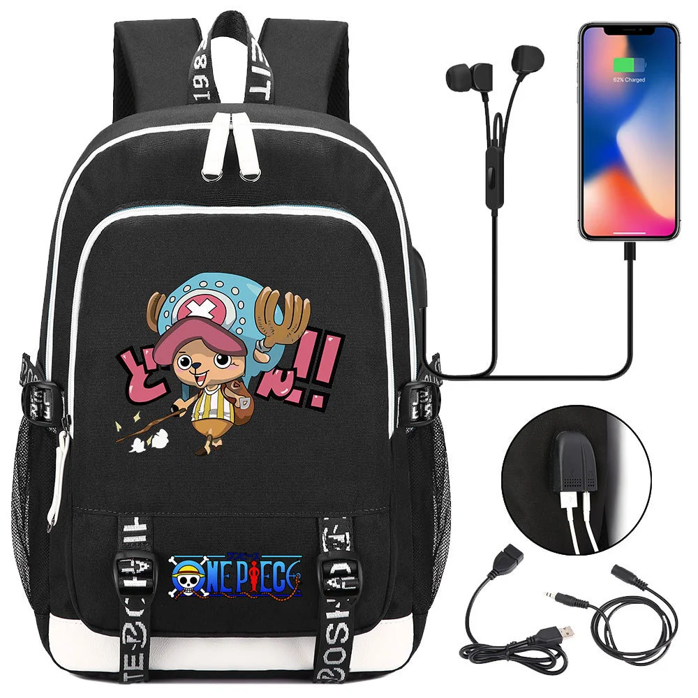 Buzzdaisy Premium One Piece Backpack with USB Charging Port and Laptop Protection - Multi-Pocket for Large Capacity Storage