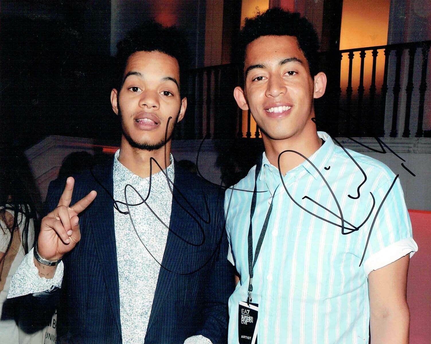 Rizzle KICKS SIGNED Autograph 10X8 Photo Poster painting English AFTAL COA Hip Hop Duo Music