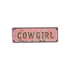 Love You Bye Vintage Floral Wall Plaque Street Sign for Home/Living Room/Bedroom