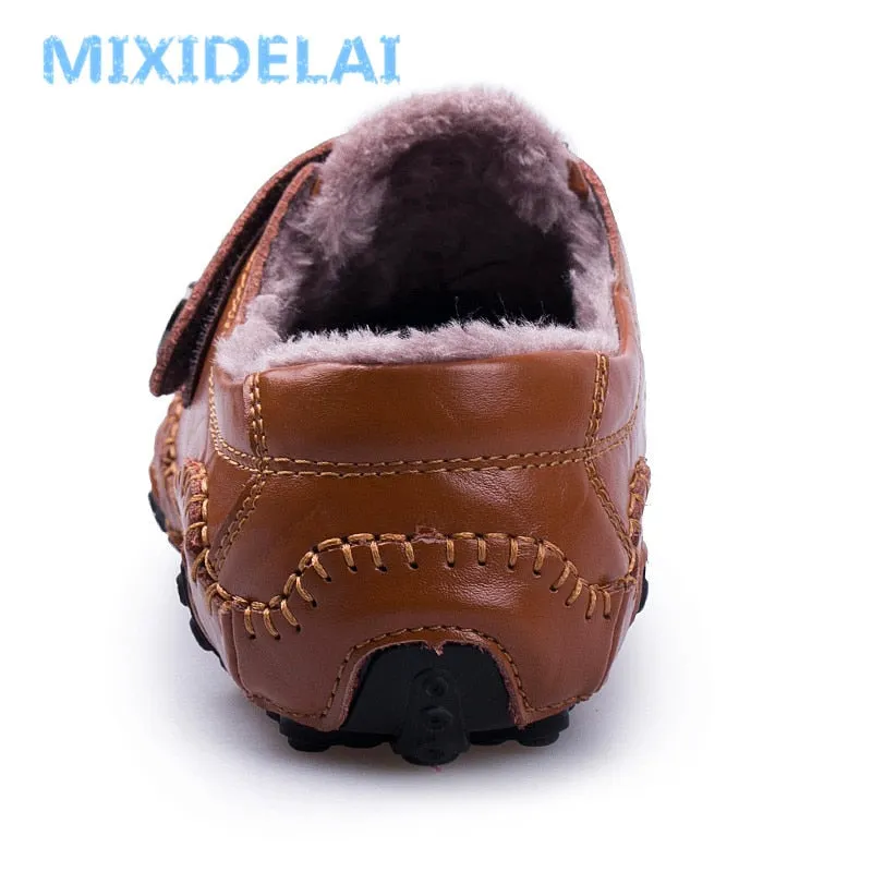 Men's Casual Shoes British Style Moccasins Genuine Leather Flats Zapatos Hombre Loafers Footwear Men Winter&Sping Chaussures