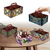 DIY Mandala Diamond Art Handmade Wooden Storage Box for Desktop Decor