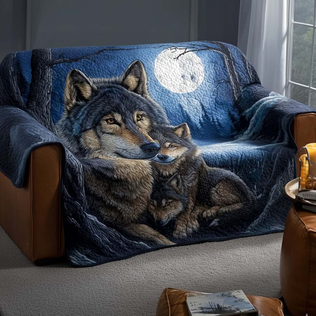 Howl at Moon Quilted Sofa Cover NCU0NT11002 everthome