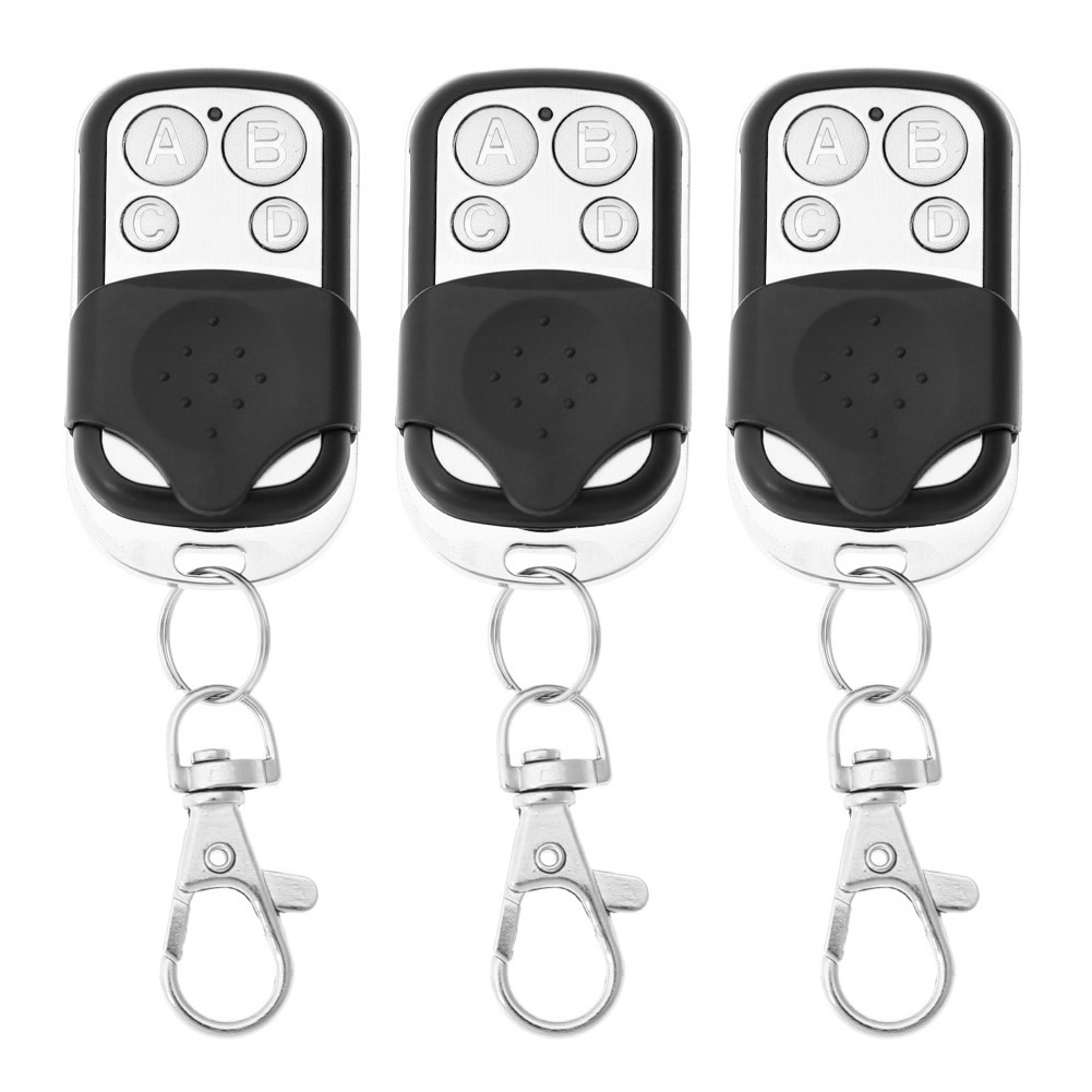 

3Pcs 433Mhz 4Ch Car Key Fob Garage Door Opener Remote Control Duplicator, 501 Original