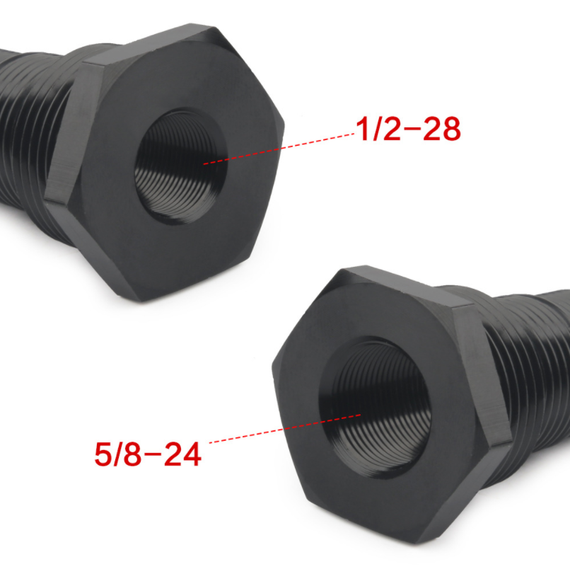 Barrel Thread Solvent Trap Oil Filter Suppressor Adapter 1/228 or 5/8