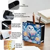 Porte-stylo diamant hibou-acrylique