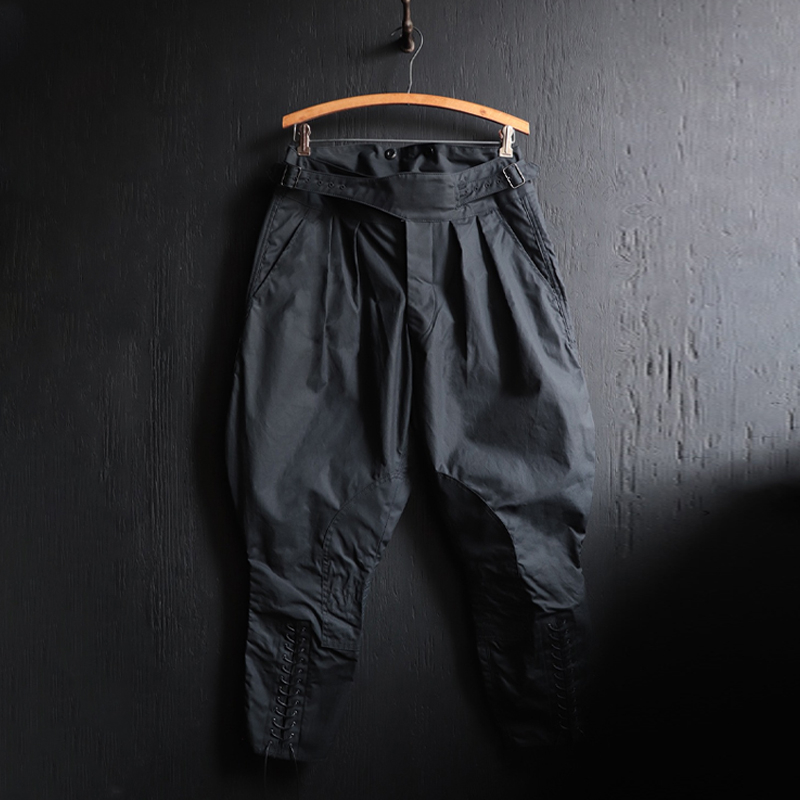 Men's British Oiled Cotton Oiled Black Gurkha Breeches