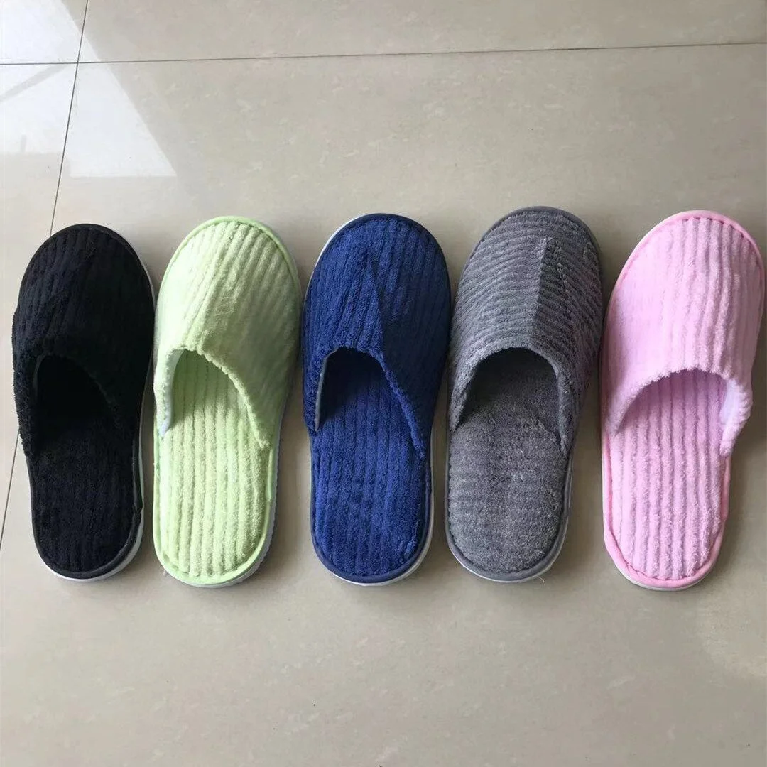 5 Pairs Winter Slippers Men Women  Hotel Disposable Slides Home Travel Sandals Hospitality Footwear One Size on Sale