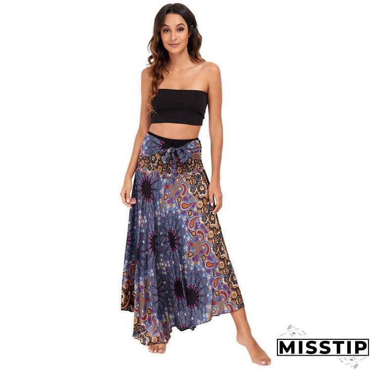 Leisure In Spring and Summer Asia Style Half Skirt Holiday Skirt Big Hem Skirt