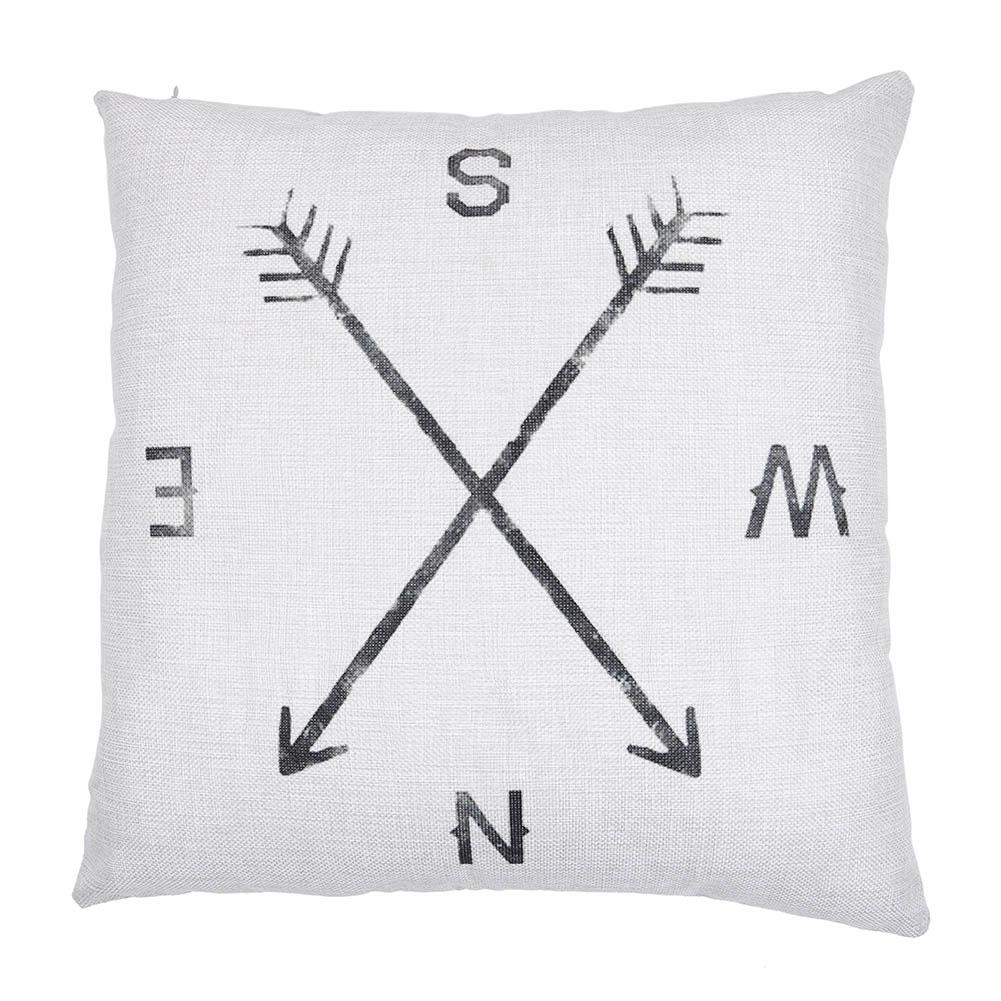 

Decor box Retro Cotton Linen Throw Compass Cushion Cover Pillowcase, 08, 501 Original