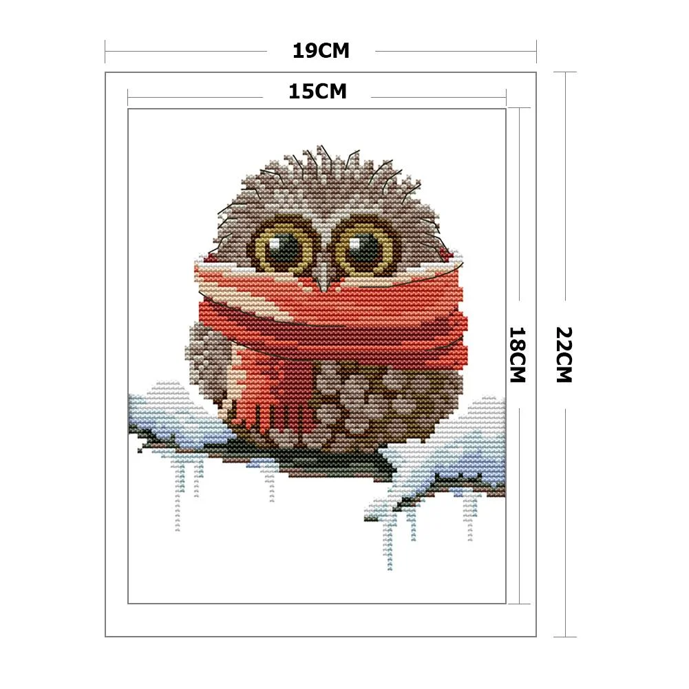 14ct Stamped Cross Stitch - Owl(19*22cm)