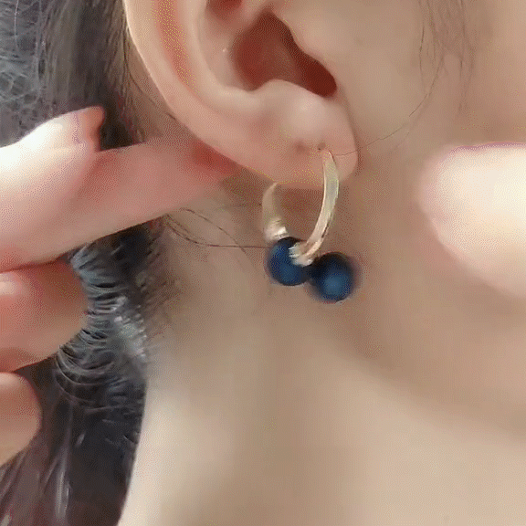 Pair of bead earrings