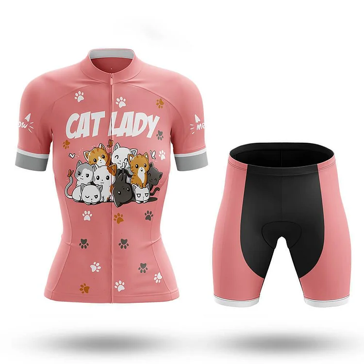 Cat Lady Women's Short Sleeve Cycling Kit