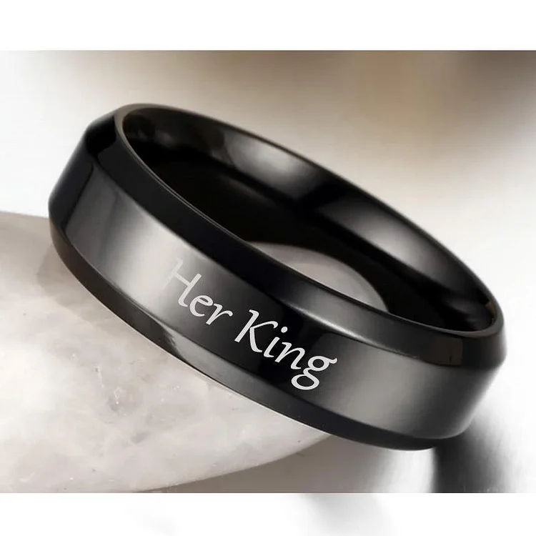 Her King and His Queen Couples Rings