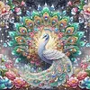 Peacock Spreads Its Tail-11CT Stamped Cross Stitch 50*50cm/19.69*19.69in