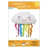 10PCS Cartoon Cloud Rainbow Aluminum Film Balloons Baby Kids Birthday Themed Party Decoration