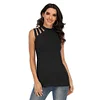 Gioiacombo&trade;  Canotta senza maniche girocollo con spalle scoperte
