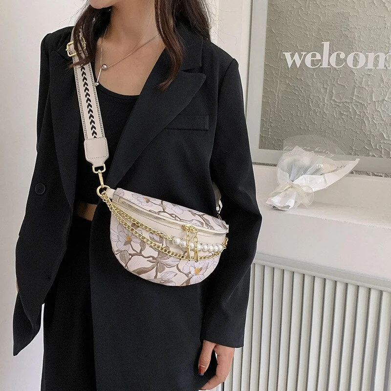 The Spring Floral Fanny Pack Crossbody Bags for Women