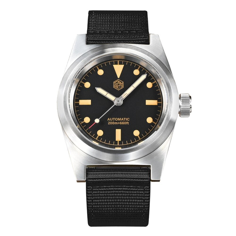 San Martin 38mm Pilot Watch Automatic Mechanical Watches SN029-G-C San Martin Watch 