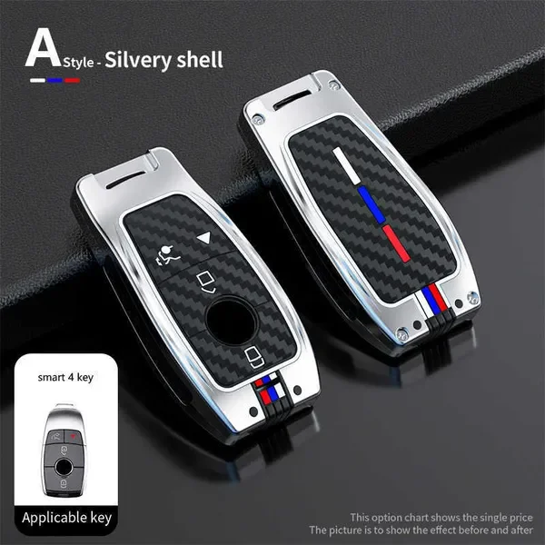 New Alloy Car Case Cover Shell For Mercedes Benz A C E S G Class GLC CLE CLA GLB GLS W177 W205 W213 W222 X167 AMG Key