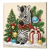DIY Special Shape Pearl Painting Art - Christmas Zebra