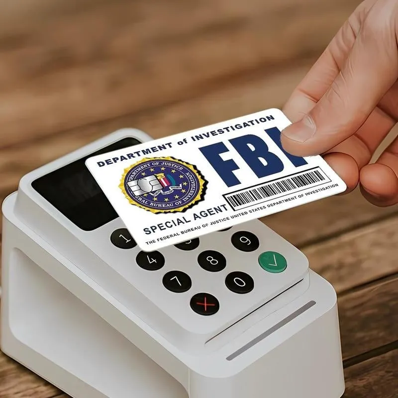 🔥Last Day 49% OFF - Secret Agent Card Skins Kit: FBI/ICE Designs  &bull; Cosplay & Gift Stickers
