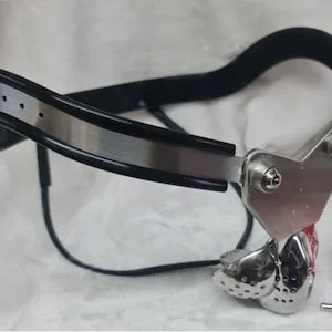 pornhint Pornhint Male Chastity Device Belt with full cage cover, with duel straps kit mature