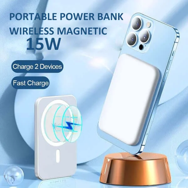 Portable Wireless Magnetic Power Bank