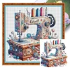 Sewing Machine - 14CT Stamped Cross Stitch - 40*40cm