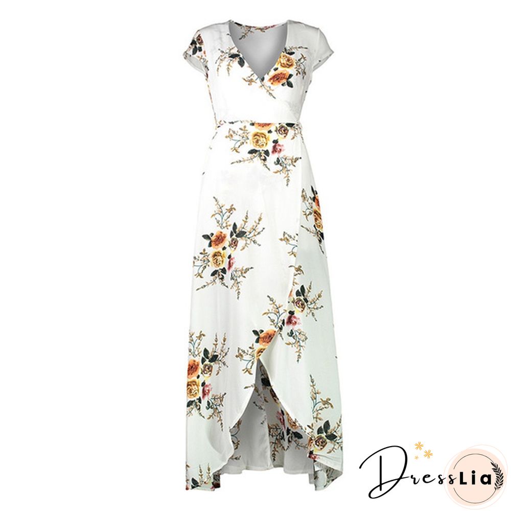 GT Sexy Women Summer Fashion Boho Maxi Dress Split Ends Elegant Evening Party Long Dress Beach Dress