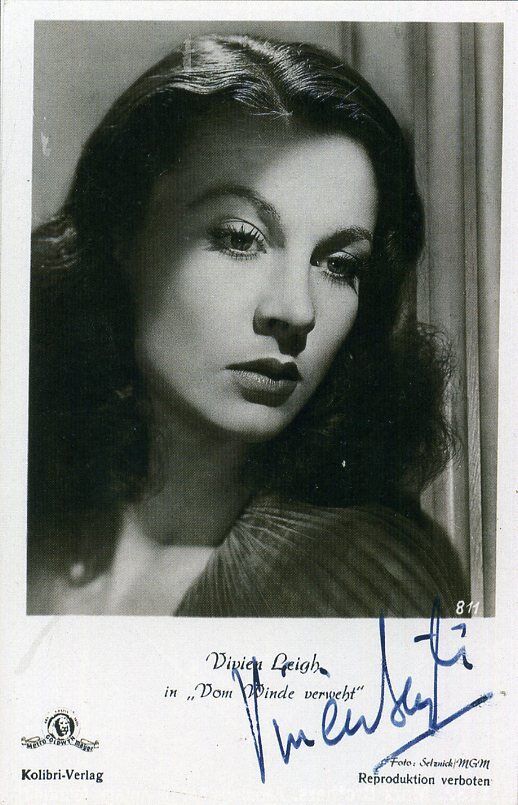 VIVIEN LEIGH Signed Photo Poster paintinggraph - Stage & Screen Film Actress - preprint