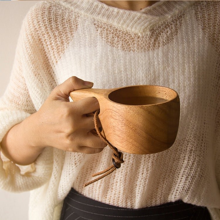 Camping Portable Wooden Cup