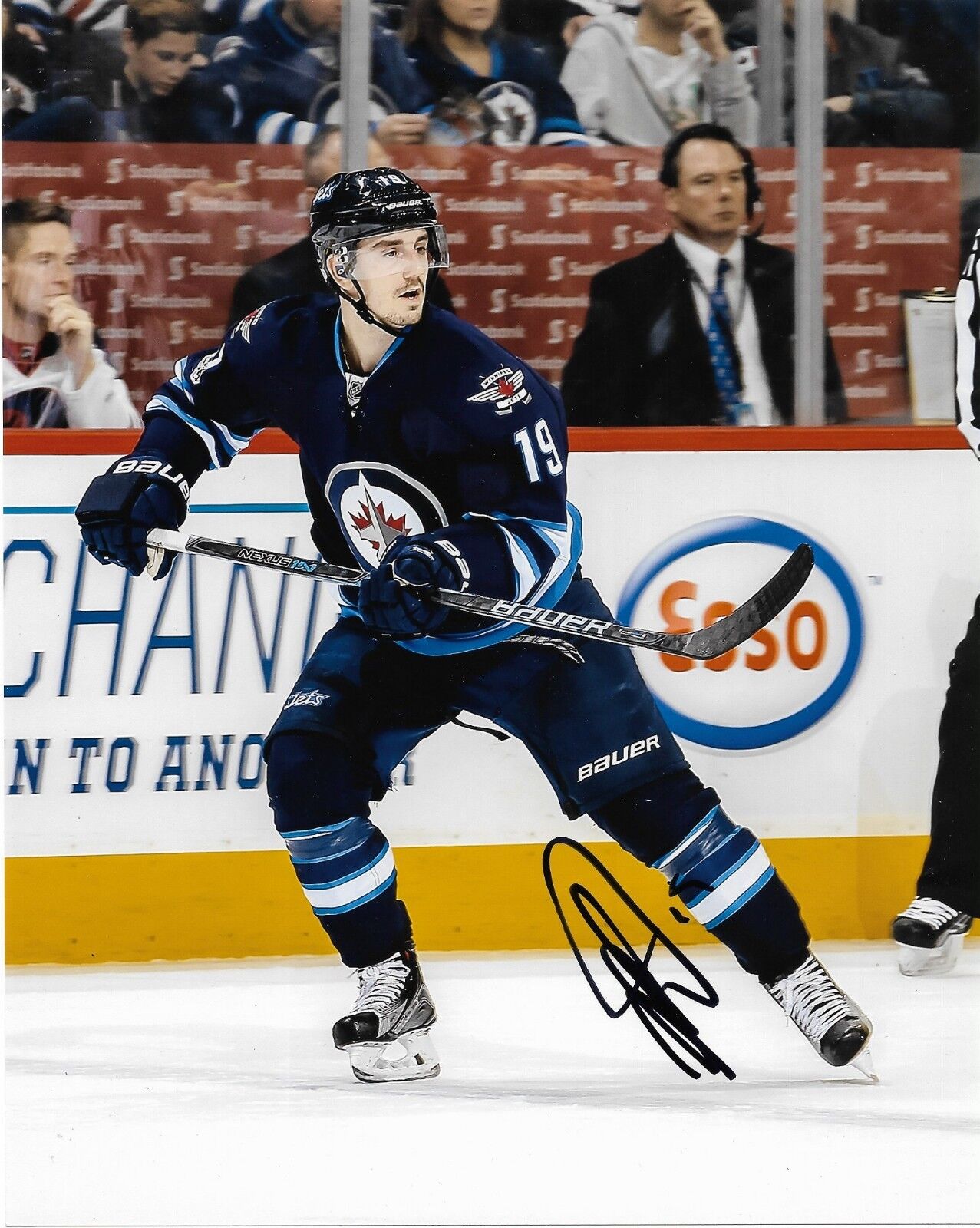 Winnipeg Jets Nic Petan Autographed Signed 8x10 NHL Photo Poster painting COA #3