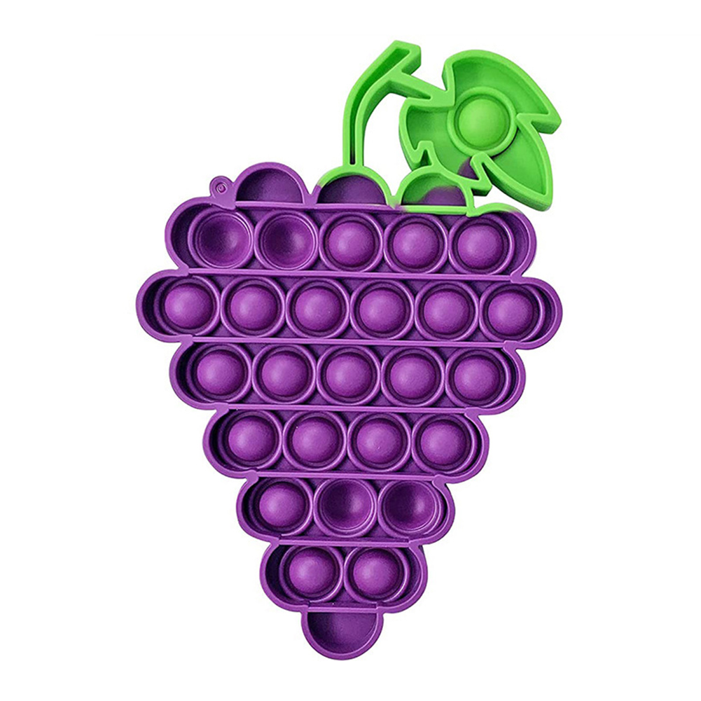 

Purple Grape Silicone Push Bubble Fingertip Anti-Stress Decompression Toys, 501 Original