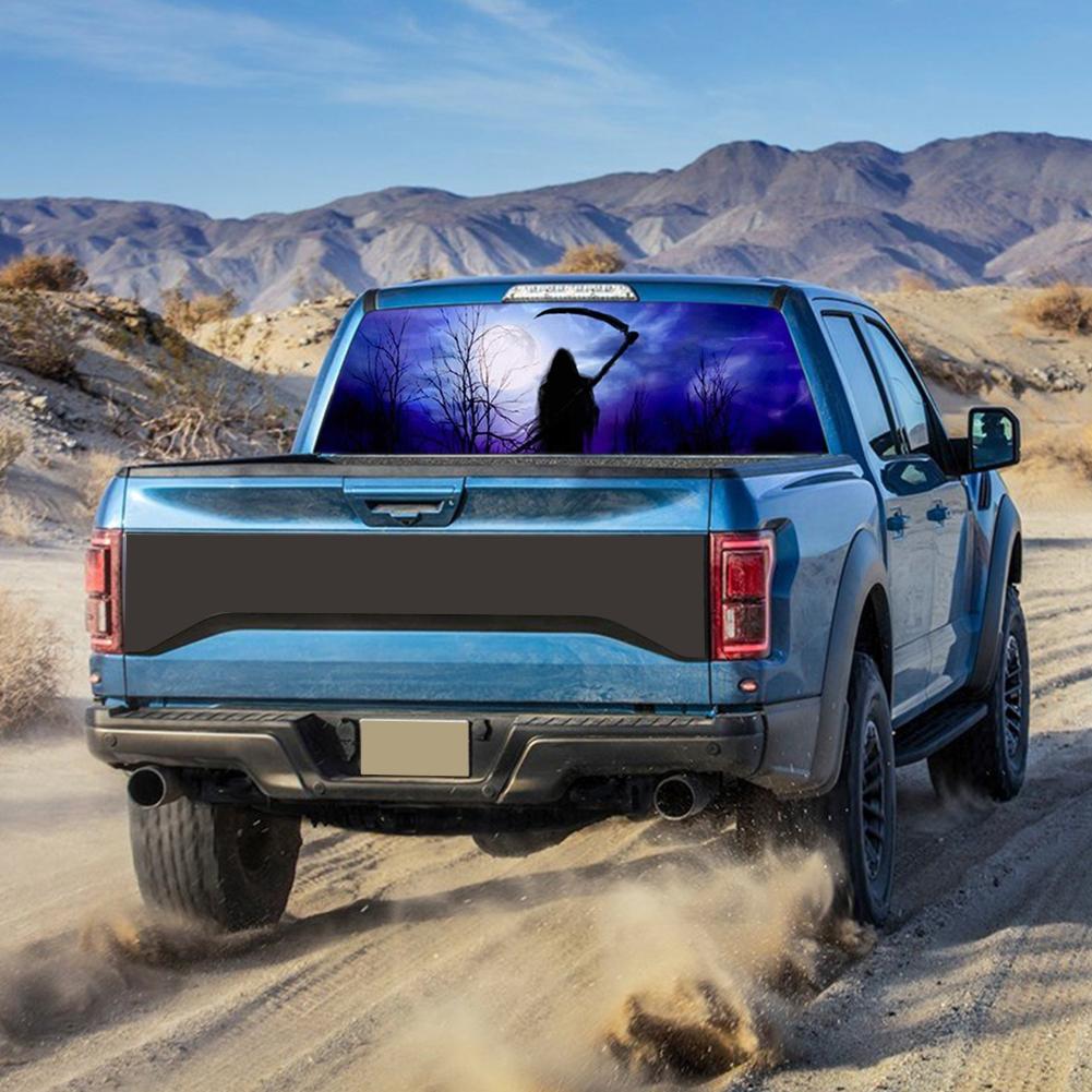

Death Reaper Car Rear Window Vinyl Stickers Decals for Pickup Truck SUV, 135*36, 501 Original