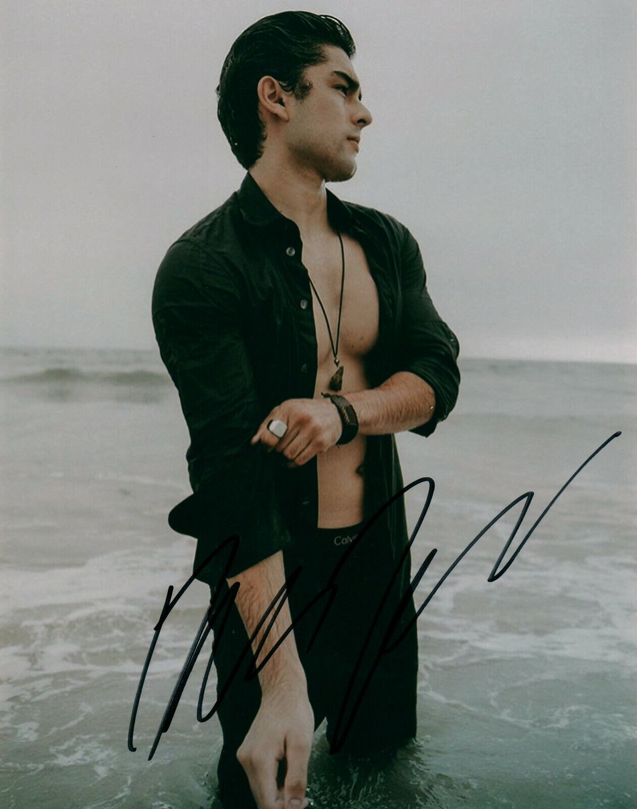 Diego Tinoco Actor Shirtless Signed 8x10 Autographed Photo Poster painting COA 1