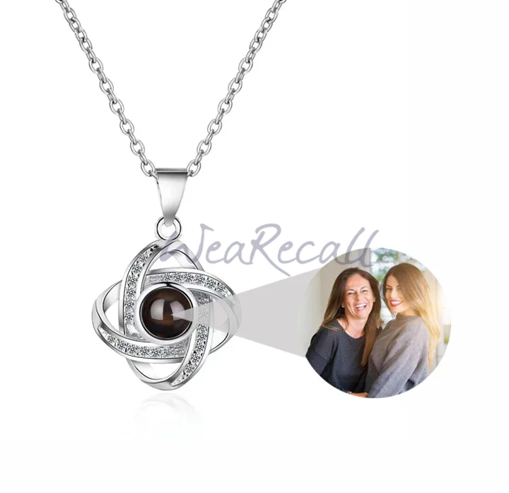New Projector Picture Custom Personalized Photo Necklace Best Mother's Day Gift  wetirmss