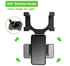 Car Rear View Mirror Phone Holder