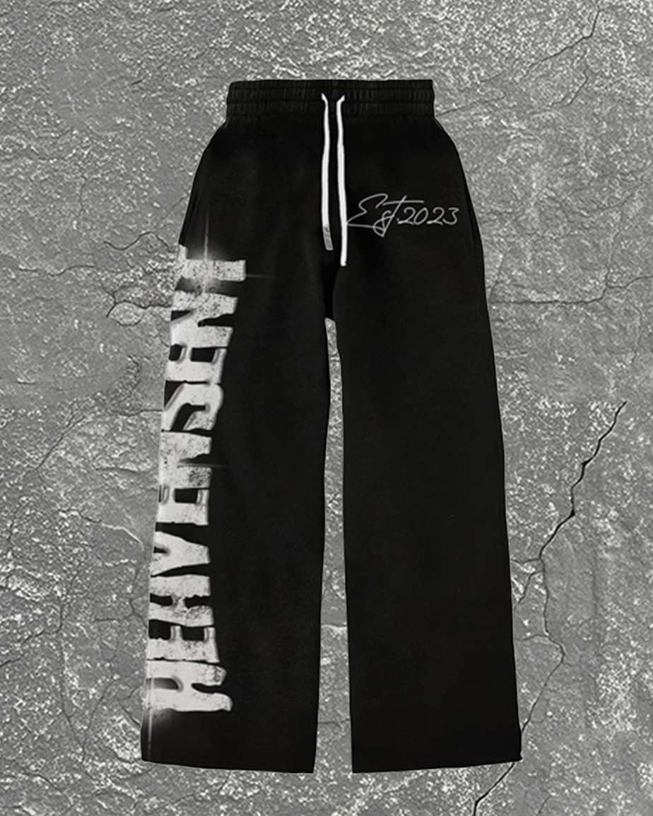 Plus Size Men's Fashion Street Original Art Characteristic Font Design Pants