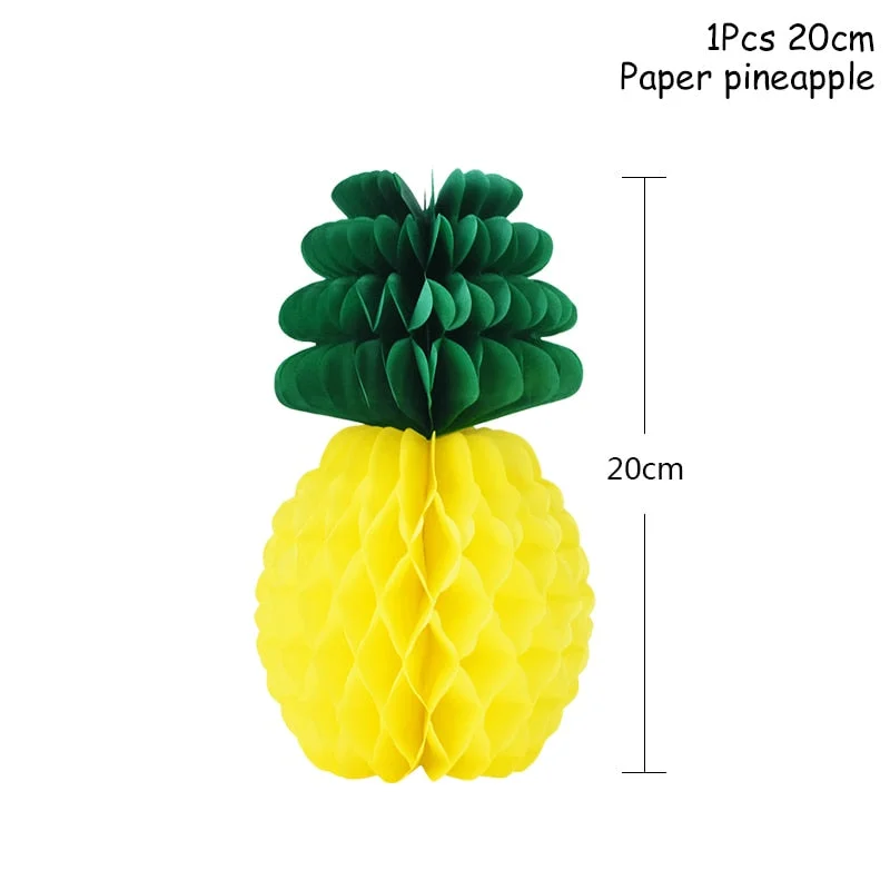 Hawaii Party Luau Flamingo Party Decorations Pineapple Summer Tropical Party Supplies Hawaiian Birthday Party Decor Wedding