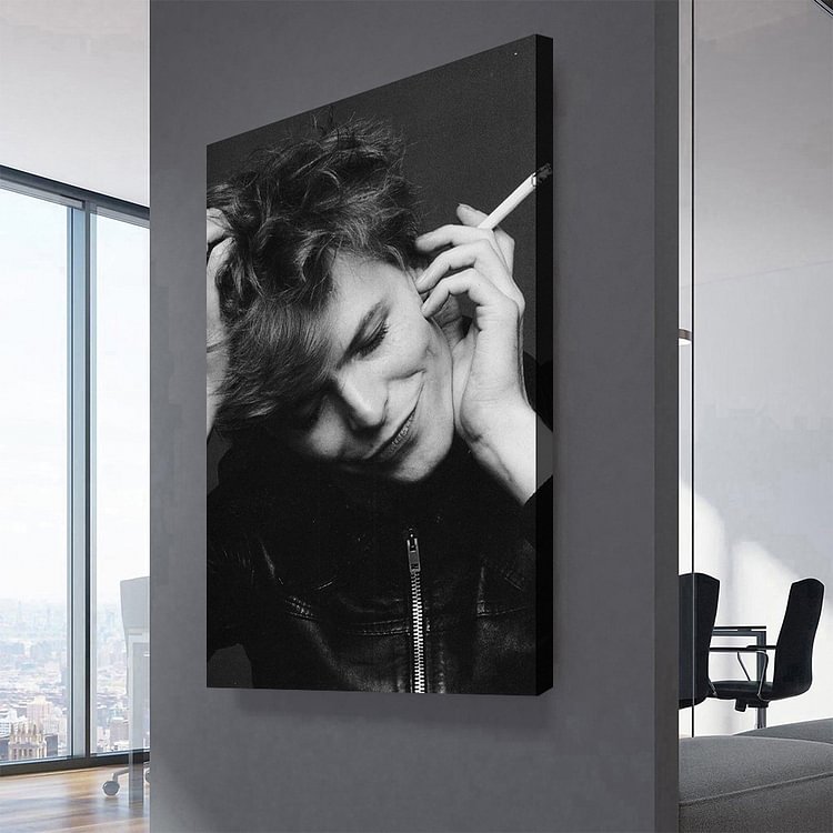 David Bowie "Hero" cover shot portrait 1977 Canvas Wall Art