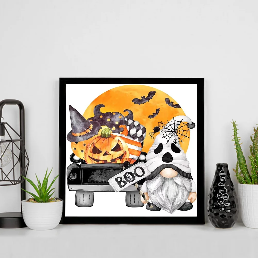 Halloween Pumpkin Cargoblin Diamond Painting Kits Full Round Drill Home Decor